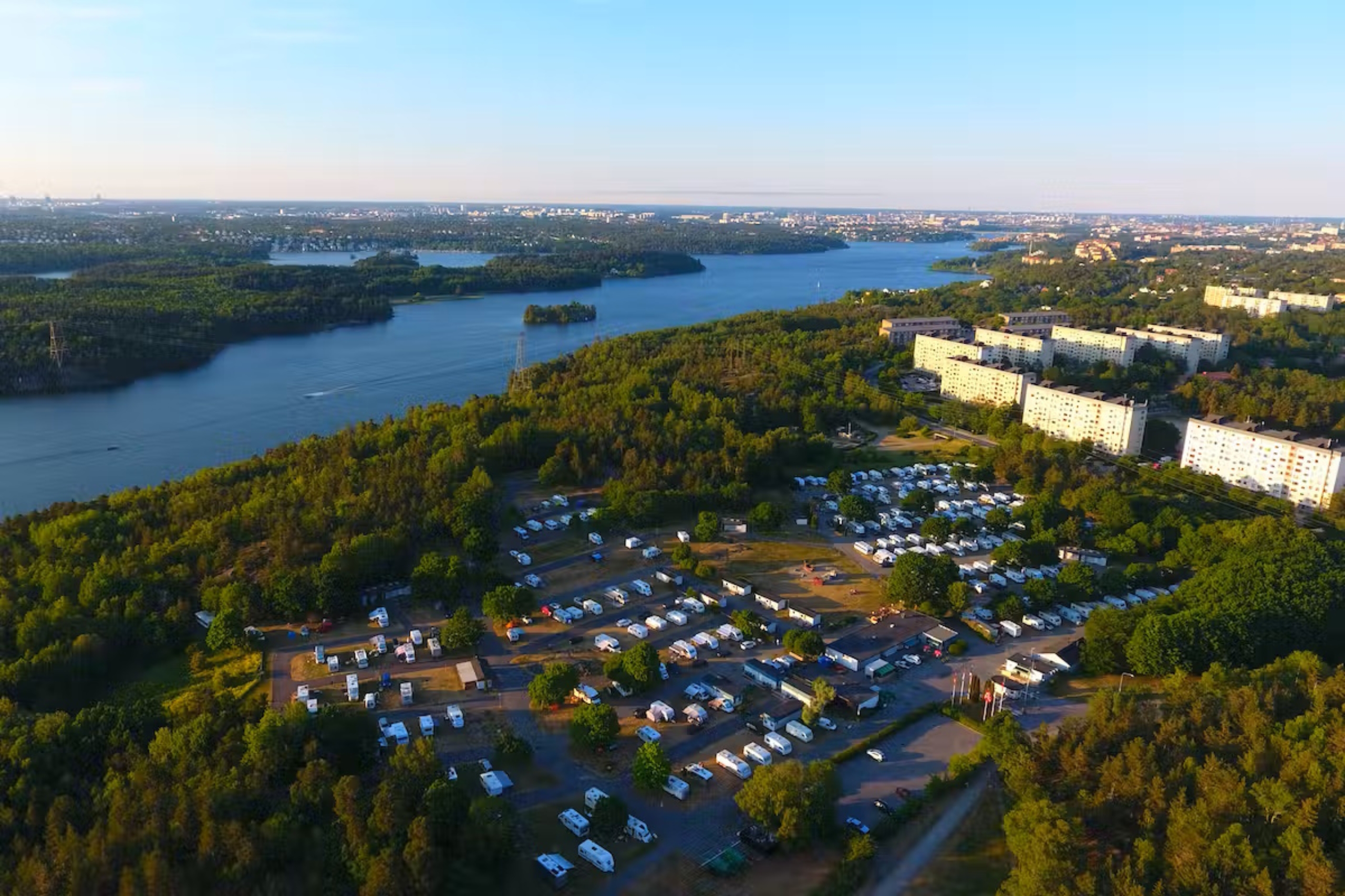 Bredäng Camping is both scenic and close to the big city