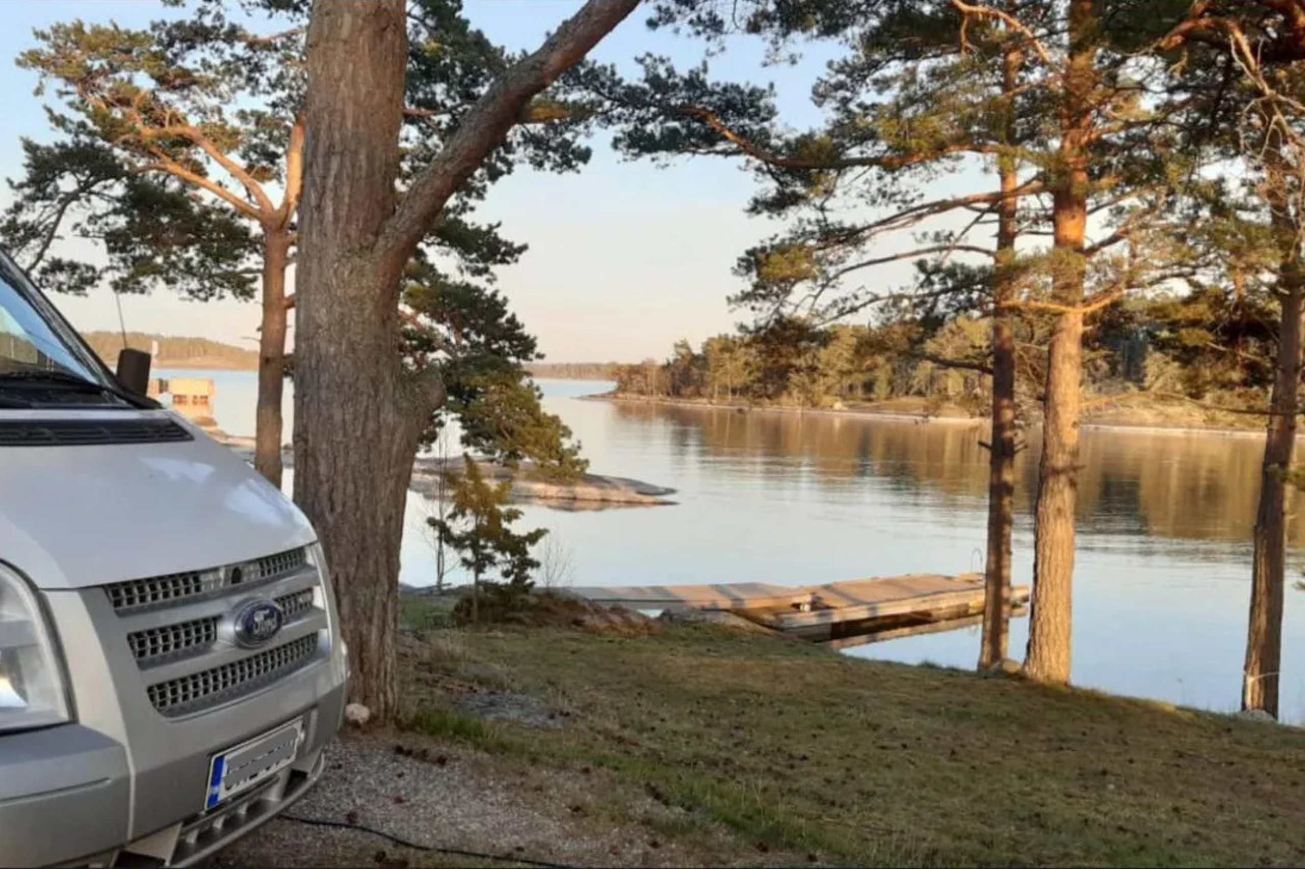 Vacker utsikt på Camping Kittuis i den finska skärgården. 