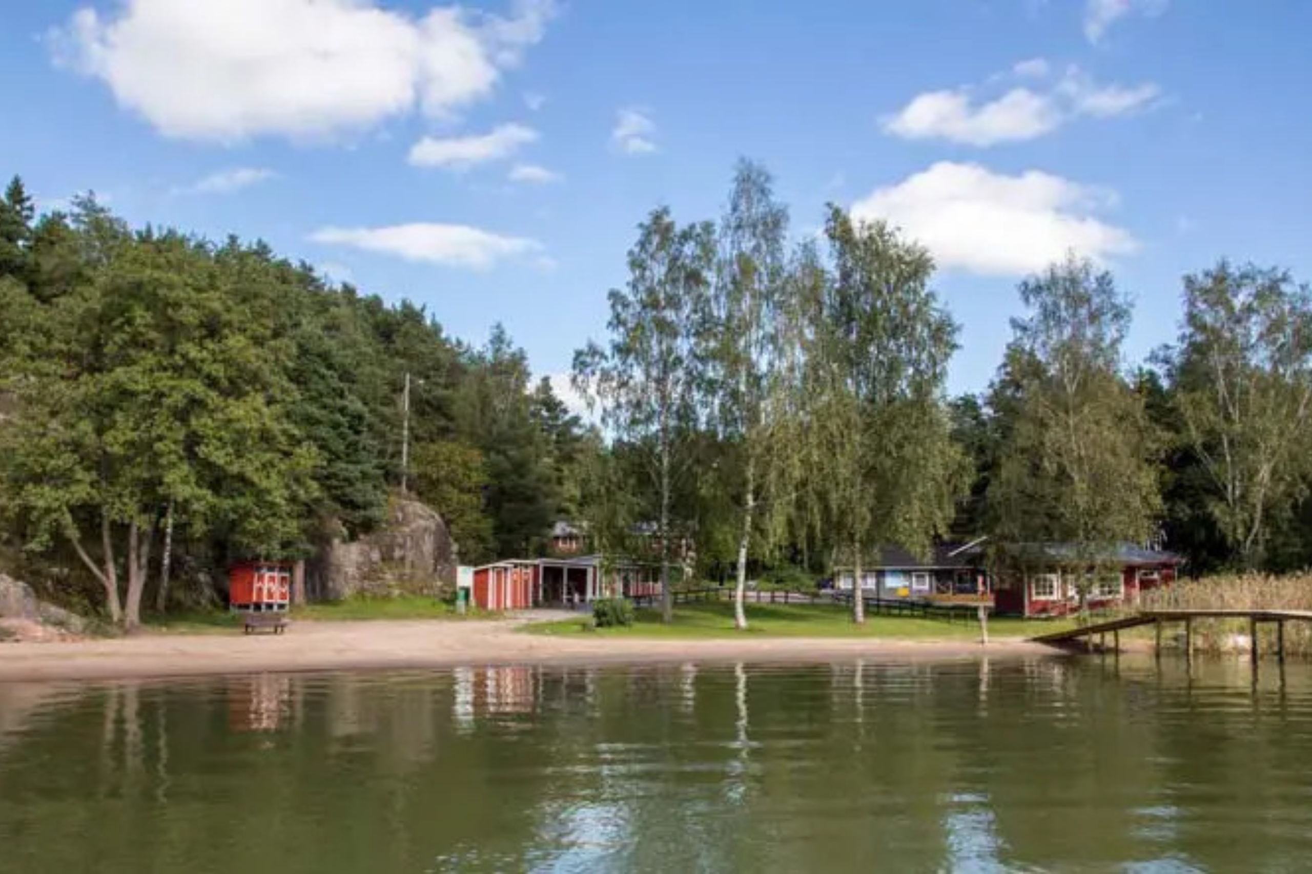 Magnifik utsikt på Solliden Camping i den finska skärgården.