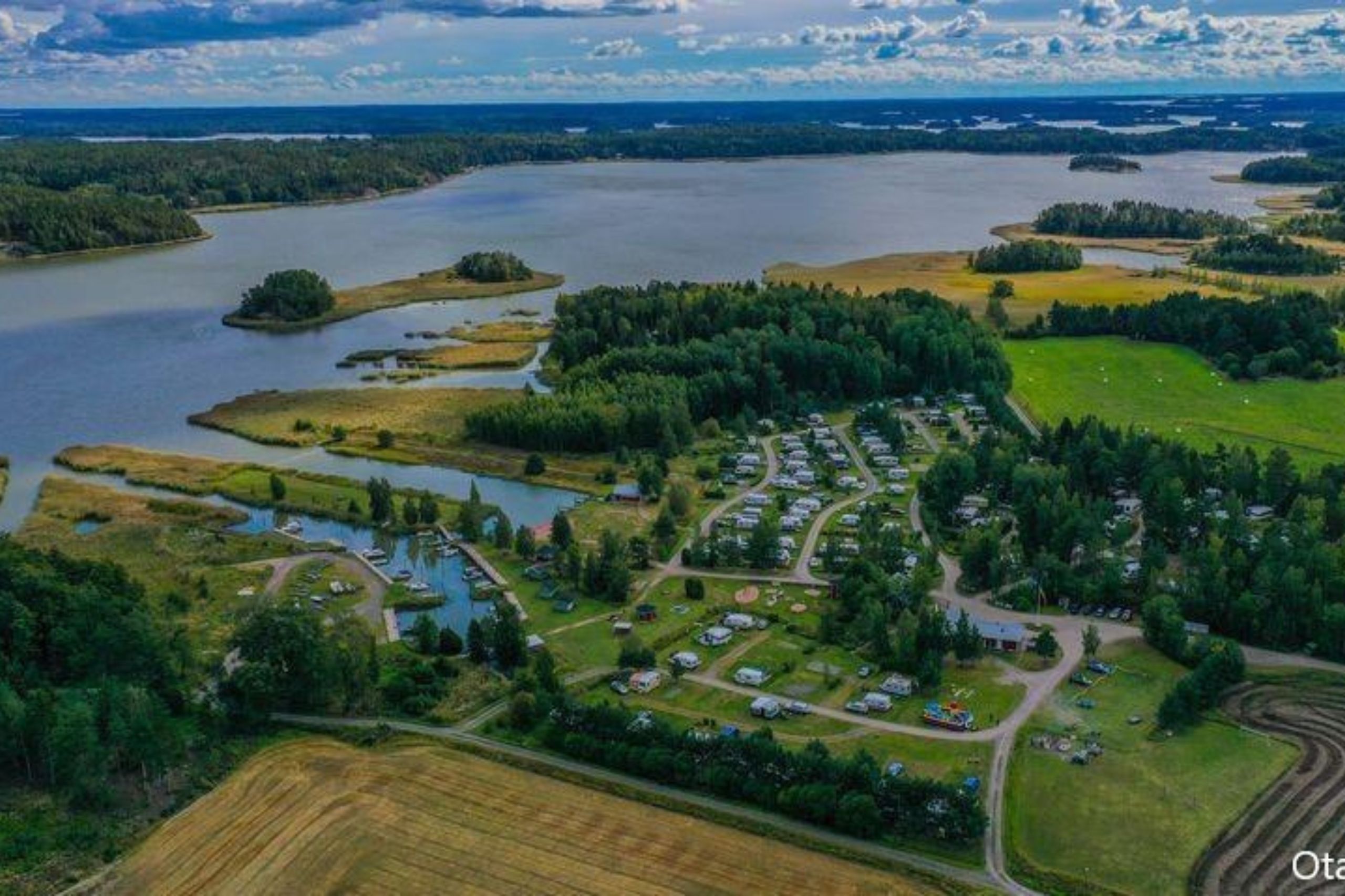 Campingen Livonsaari i Finland ligger precis vid skärgården. 